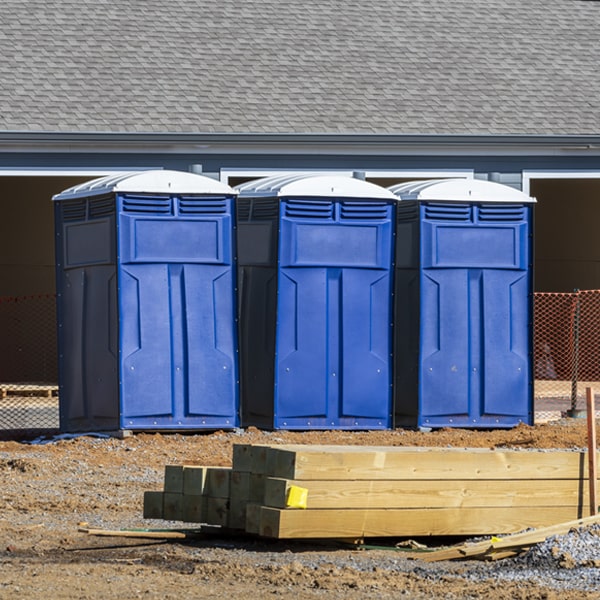 what is the expected delivery and pickup timeframe for the porta potties in Sterrett